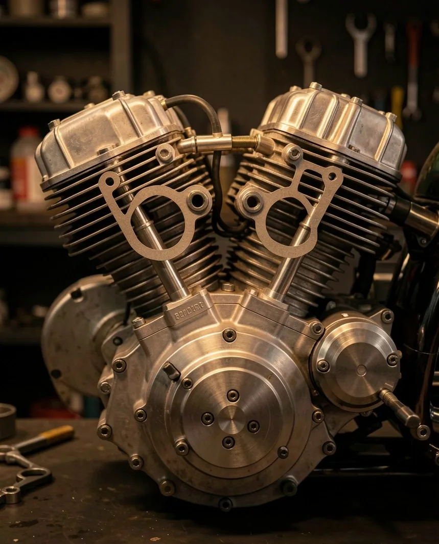 Silnik motocykla klasycznego po kapitalnym remoncie