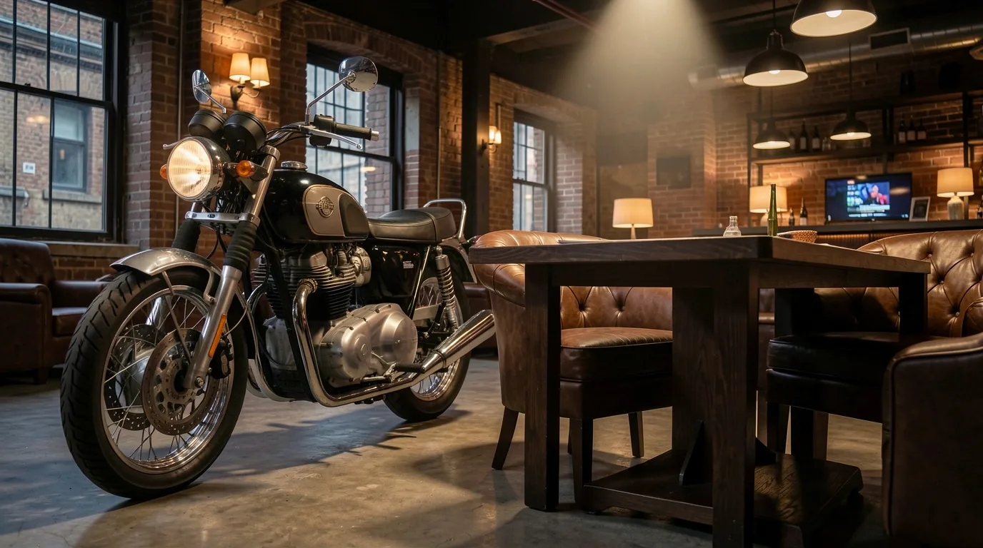 Klimat warsztatu motocyklowego Foravell