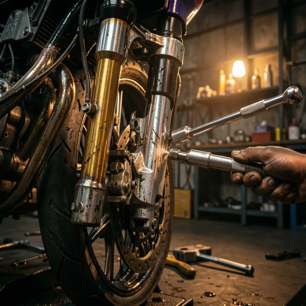 Serwis zawieszenia motocyklowego w warsztacie Foravell